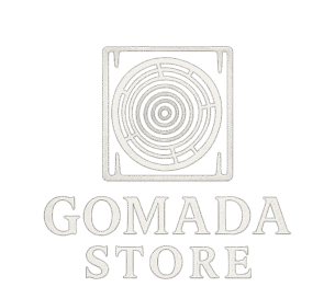 GOMADA STORE Logo – Handcrafted Wood and Stone Accessories